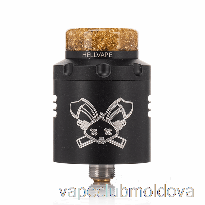 Vape Mod Hellvape Dead Rabbit V3 24mm Rda Negru Mat (logo Alb)